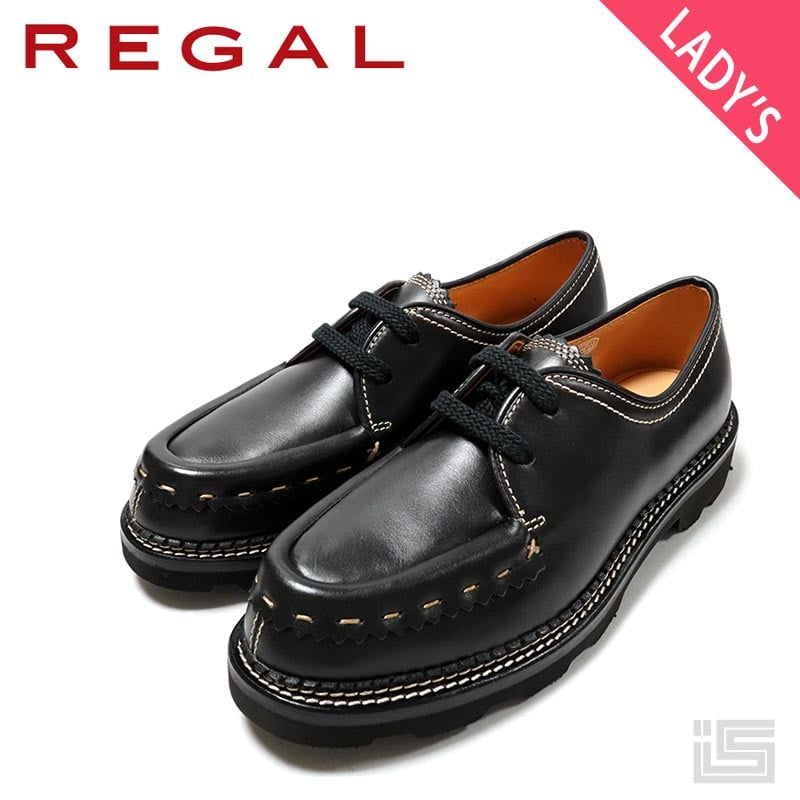 REGAL リーガル Lady's F13N Black チロリアンシューズ モカ縫い REGAL リーガル Lady's F13N Black チロリアンシューズ モカ縫い