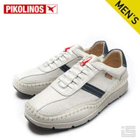 PIKOLINOS ピコリノス FUENCARRAL M4U-6046C1 ESPUMA  ゴム平ひも レザースニーカースリッポン