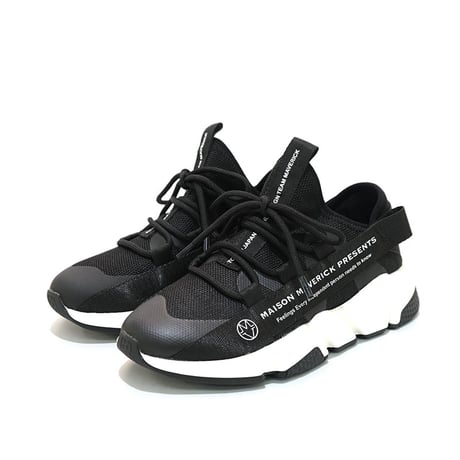MAISON MAVERICK PRESENTS メゾンマーベリックプレゼンツ MS2359 black ブラック 厚底スニーカー【正規品】 【25ss】