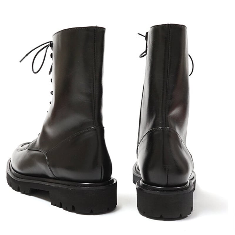 PASCUCCI パスクッチ 9441 Black レザー ミドル丈ブーツ Uチップ PASCUCCI パスクッチ 9441 Black レザー ミドル丈ブーツ Uチップ