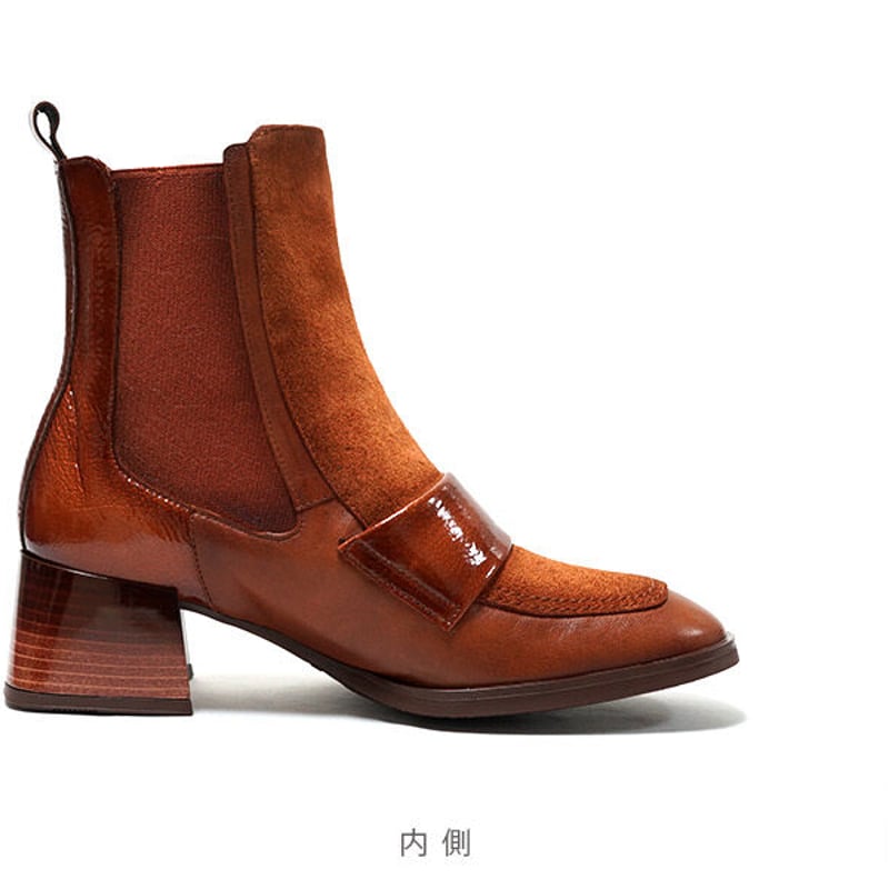HISPANITAS ヒスパニタス CH233005 Brown サイドゴア風ショート HISPANITAS ヒスパニタス CH233005 Brown サイドゴア風ショート