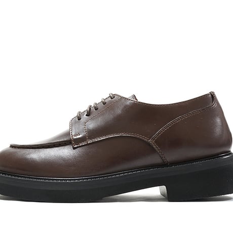 PASCUCCI パスクッチ 5003 Dark Brown Uチップ モカ レースアップシューズ ボリュームソール  イタリア