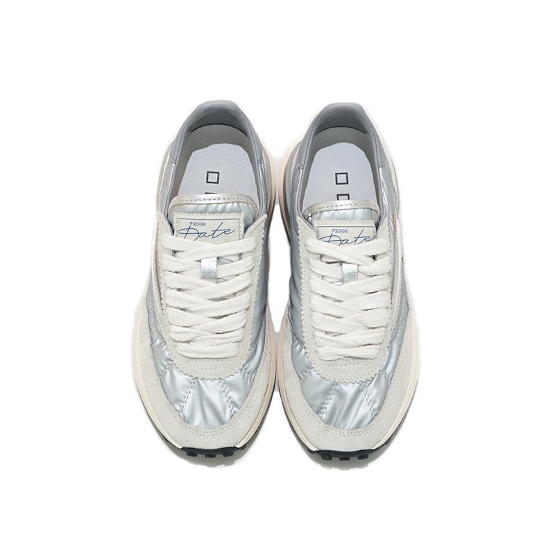 DATE グレー 厚底スニーカー D.A.T.E デイト ATHLETA NYLON SILVER 厚底スニーカー インポート