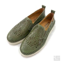 PIKOLINOS ピコリノス W8D-3896 TENERIFE MintGreen ミントグリーン レーザーカット スペインブランド レディース レザースリッポン 【正規取扱品】 【25ss】
