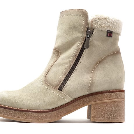 PEPE MENARGUES ペペメナルゲス 21123 Ivory/Suede アイボリースウェード ショートブーツ