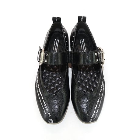 MAISON MAVERICK PRESENTS メゾンマーベリックプレゼンツ MS2482 black ブラック レディース ベルト付きパンプス【正規品】 【25ss】