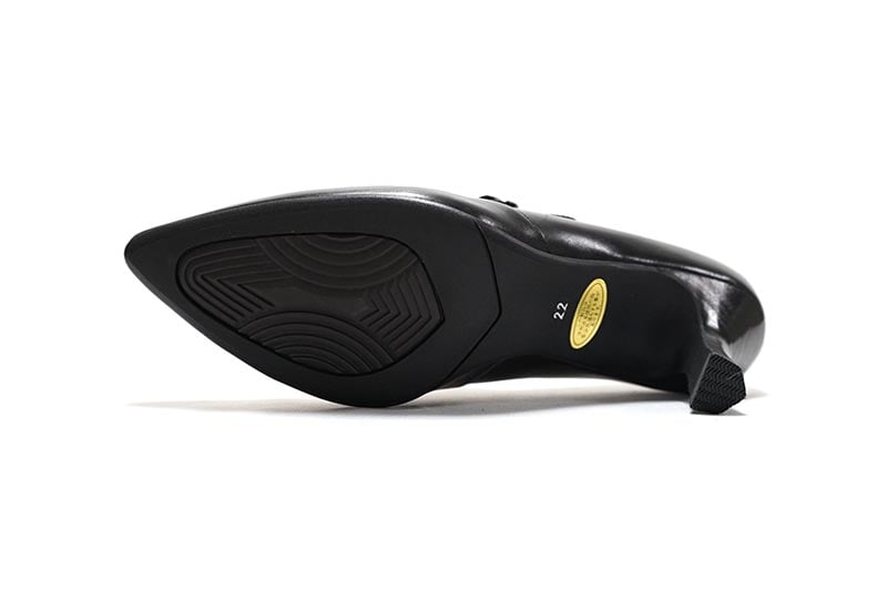 YOSHITO ヨシト Y7184 Black ブラック 黒 ラバーソール 6.5cmヒール