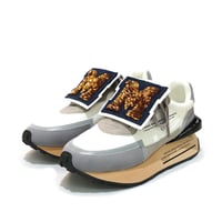 MANA マナ 596052 White ダッドスニーカー ボリュームソール