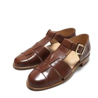 LUCA GROSSI ルカグロッシ H717S Brown グルカサンダル 本革 レザー 軽量 イタリア