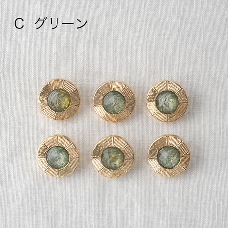 ゴールドラインフレーム　繊維入りキラキラボタン