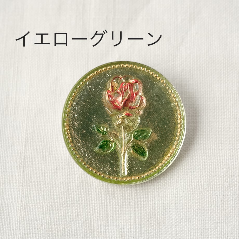 チェコガラスボタン（1個入り）丸型18mm（SP-262 クリスタル  