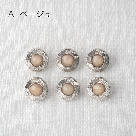 シルバーラインフレーム　ラメ入りキラキラボタン