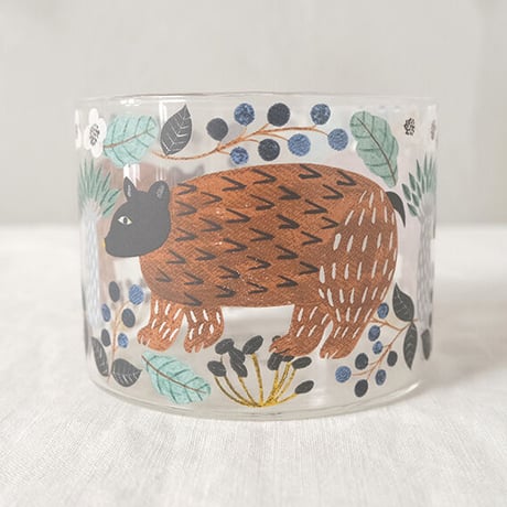 Heat resistant Low Glass　Brown Bear
