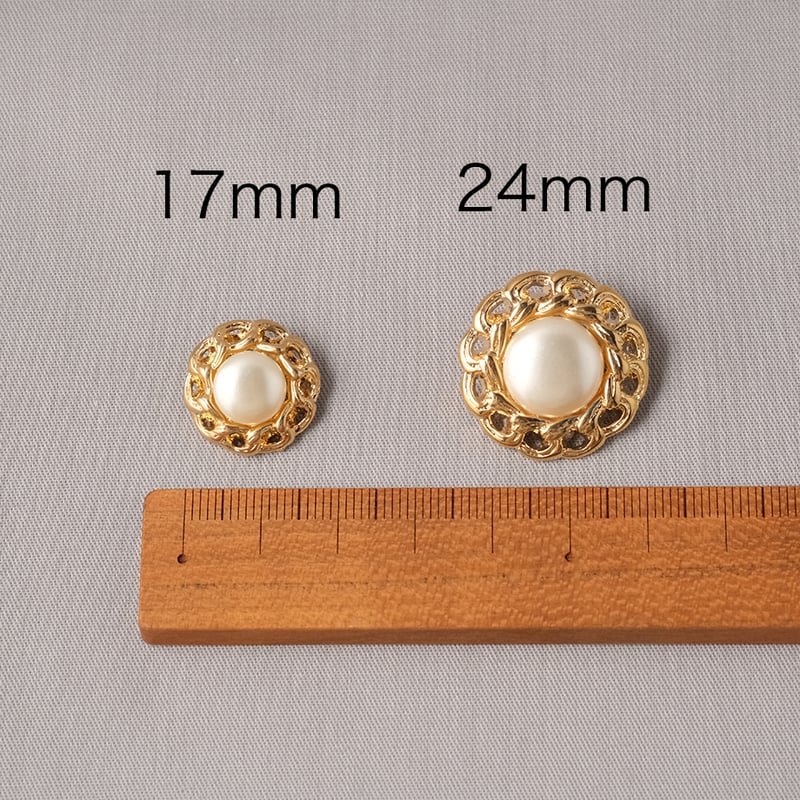 チェーンフレーム パールボタン | walet