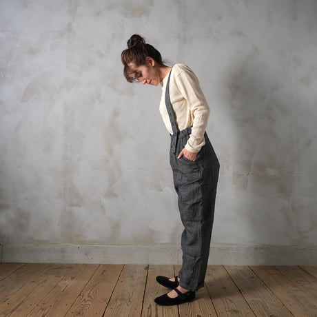 路傍の月 suspender trousers