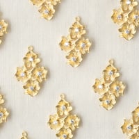 4つのお花のひし形チャーム