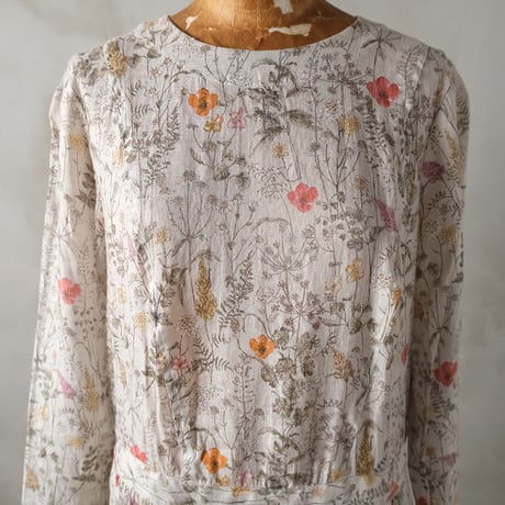 優しき庭 gather one-piece dress