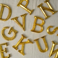Gold Alphabet S