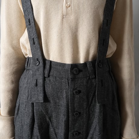 路傍の月 suspender trousers