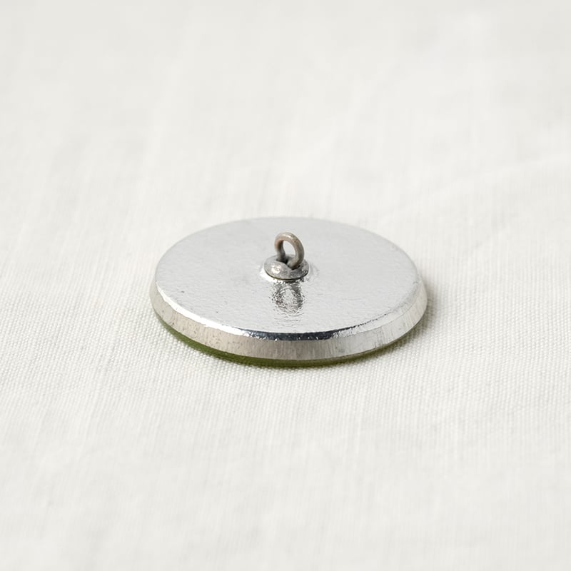 チェコガラスボタン 一輪のバラ＜丸型31mm＞ クリアカラー | walet