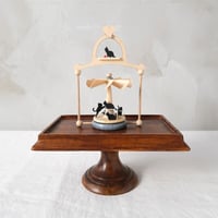 ドイツ工芸品　ネコくるくる L