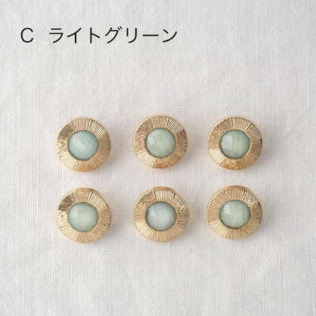 ゴールドラインフレーム　ラメ入りキラキラボタン