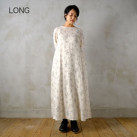 路傍の花　flare dress