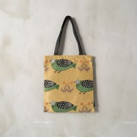 Black handle tote