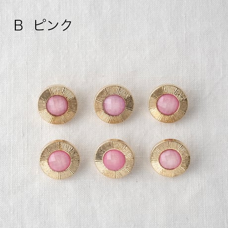 ゴールドラインフレーム　ラメ入りキラキラボタン
