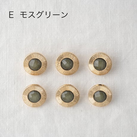 ゴールドラインフレーム　ラメ入りキラキラボタン