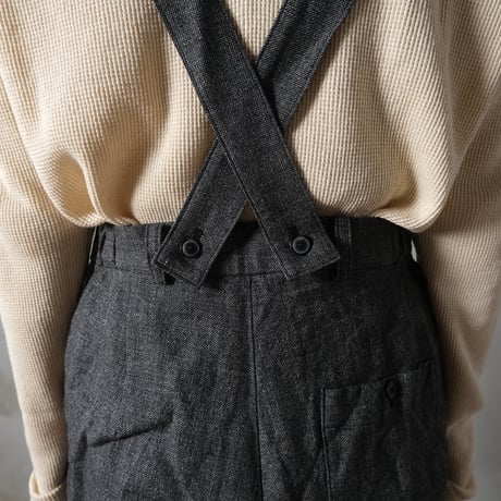 路傍の月 suspender trousers