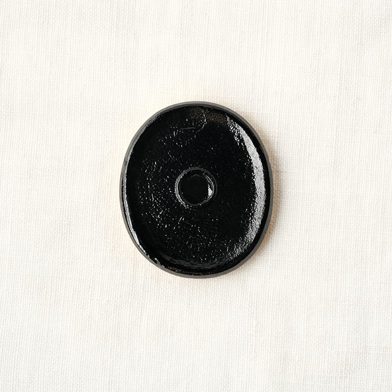 チェコガラスカボション 一輪のバラの蕾＜オーバル型 33×29mm