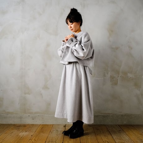 冬夜の思ひ no collar wide jacket
