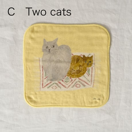 ガーゼハンドタオル　animals