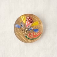 チェコガラスボタン　花束＜丸型26mm＞