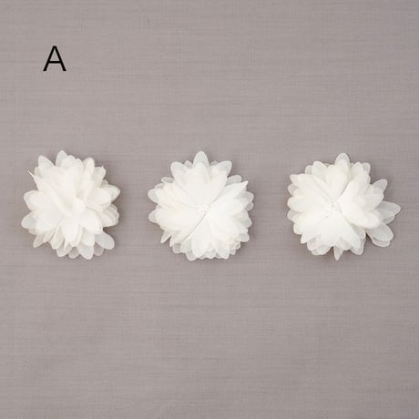 お花の貼り付けパーツ　ダリア　丸み花びら