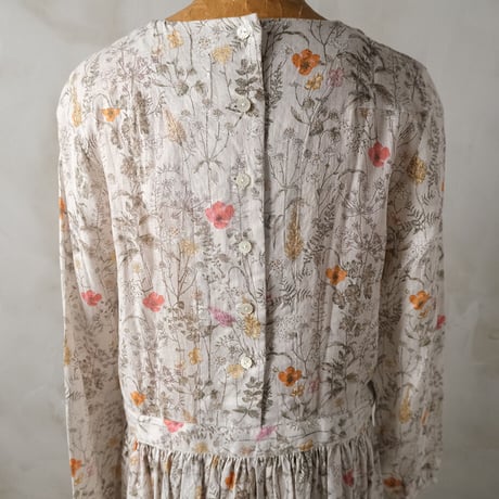 優しき庭 gather one-piece dress