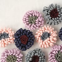 わしゃわしゃお花の貼り付けパーツ