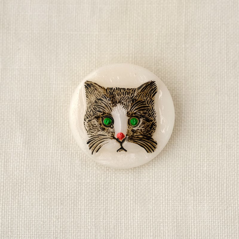 nago 猫のボタン ナットボタン 11.5mm <ナットボタン卸通販 タカシマ＞