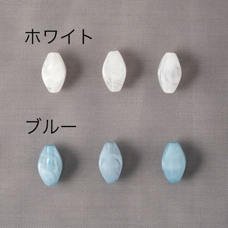 マーブルカラービーズ　ひし形