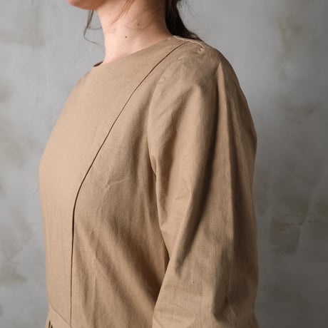 かげとひかり flare midi dress