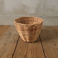 ラタン　サークルバスケット