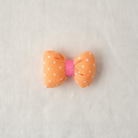 ぷっくりリボン　ドット