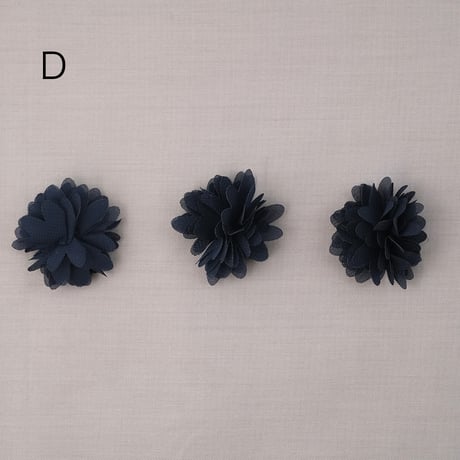 お花の貼り付けパーツ　ダリア　丸み花びら