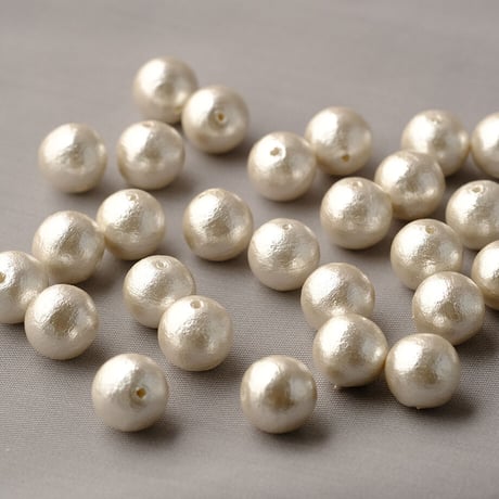 両穴コットンパール　＜12mm＞