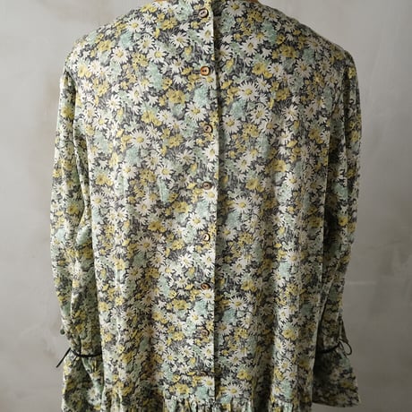 月にぬれた花 drop waist dress