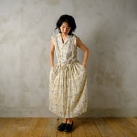 優しき庭 strap gather skirt