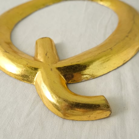 Gold Alphabet L