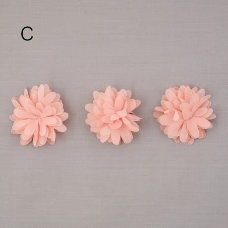お花の貼り付けパーツ　ダリア　丸み花びら