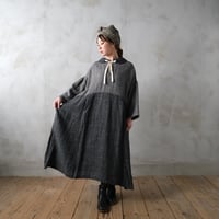 灰の帷 over one-piece dress